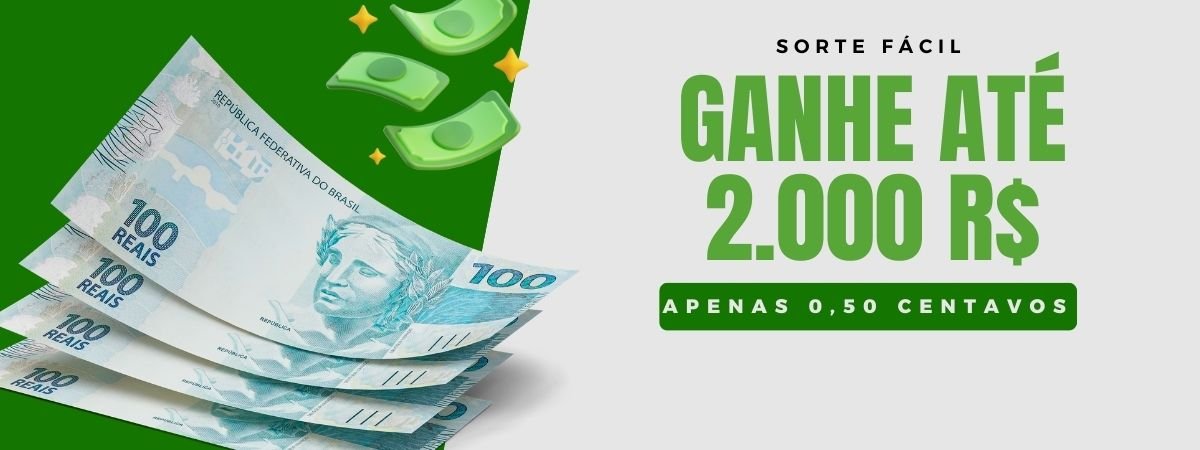 Prêmios até R$2.000,00 no pix